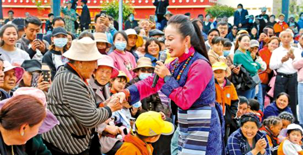 把文化送到家門口 西藏自治區歌舞團送文藝下基層